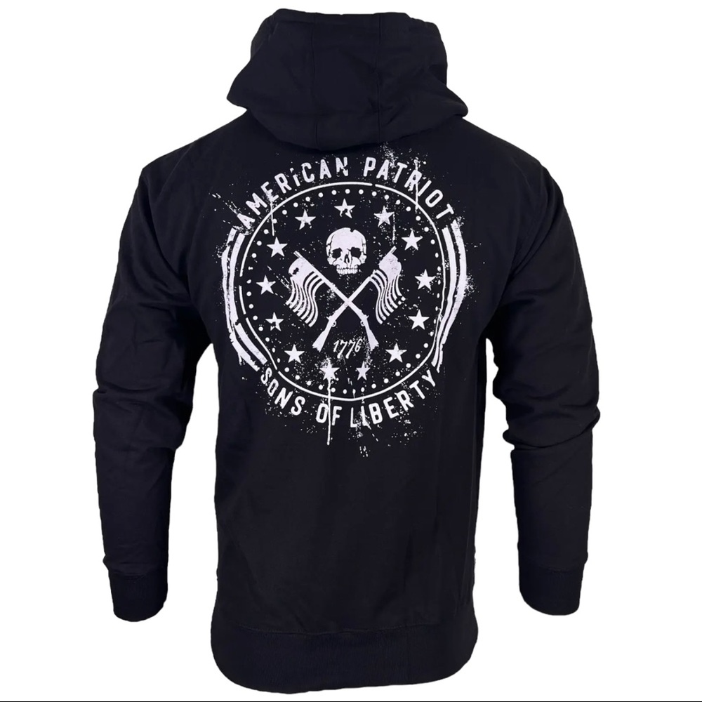 Howitzer Style Men's Hoodie LIBERTY PATRIOT Heavyweight Military Grunt MFG
